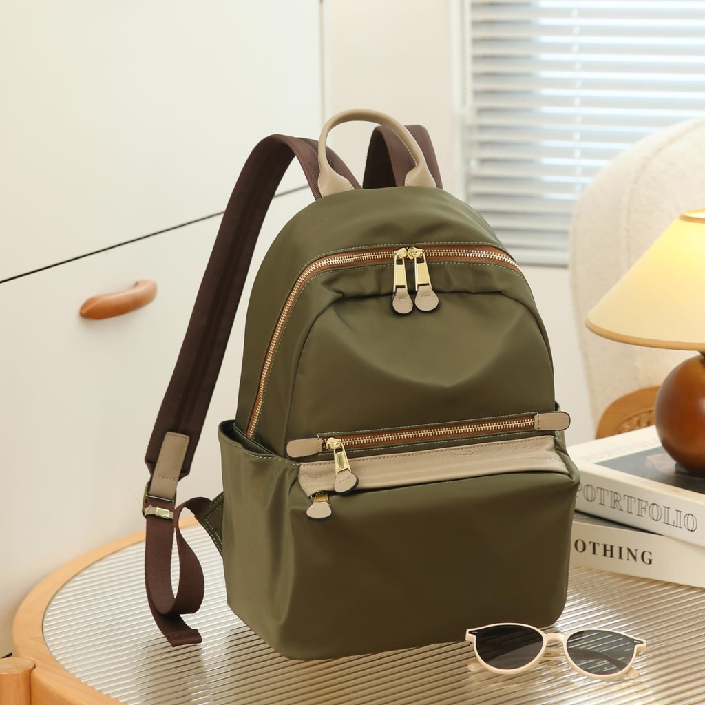 Jual Ransel Backpack Styles Fabric Canvas With Leather Y16162# No Brand ...