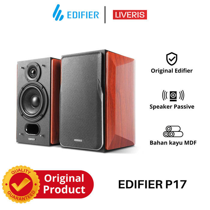 Jual Edifier P17 Bookshelf Speaker Pasif 2.0 Original | Shopee Indonesia
