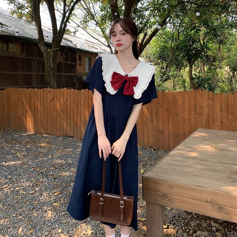 Review for Cute bear navy collar dress yv42168 main image 1