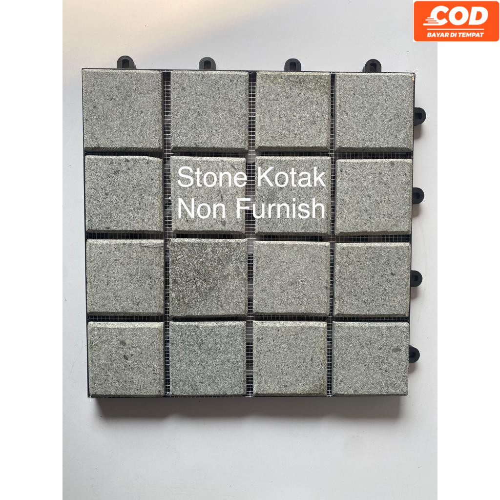 Jual Lantai Batu Alam Andesit Motif Kotak / Decking Tile Stone | Shopee ...