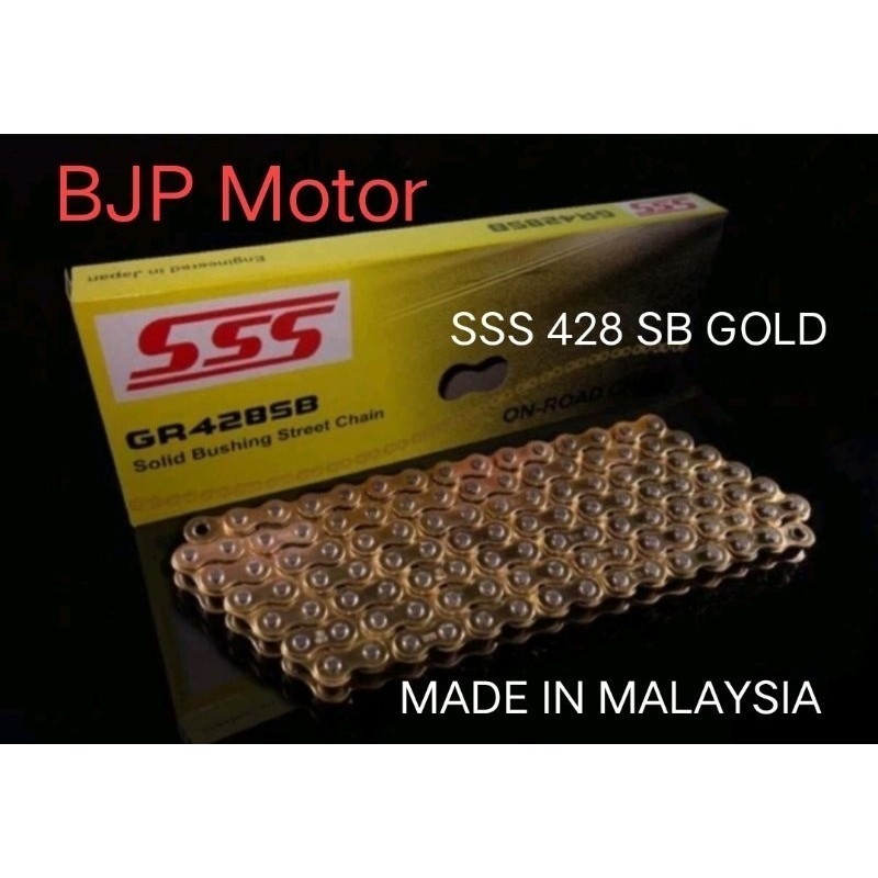 Jual Rantai SSS 428 SB GOLD 110L/130L Gold Original SSS Made in ...