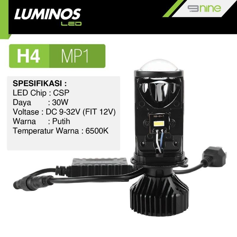 Jual LAMPU LED UTAMA MOBIL MINI PROJEKTOR CUT OFF H4 Hi LOW MP1 NINE ...