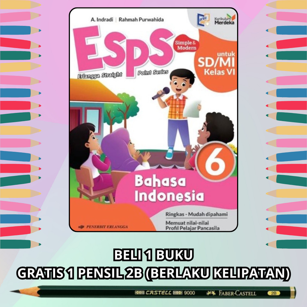 Jual Erlangga KURMER ESPS BAHASA INDONESIA SD ATAU MI Kelas 6 KURIKULUM ...