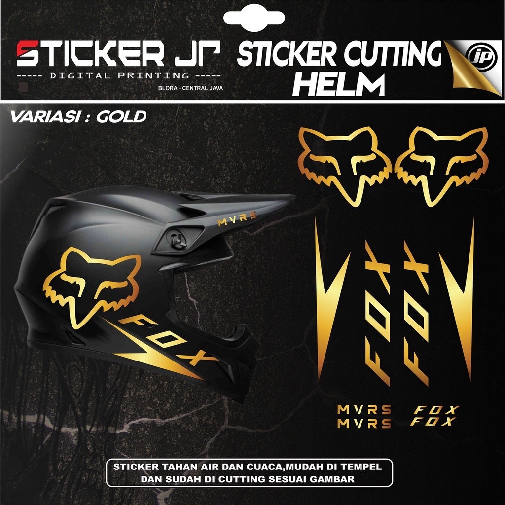 Jual Stiker Helm Cutting - Sticker Helm Trail/ Helm JPX Cross 1 Set ...