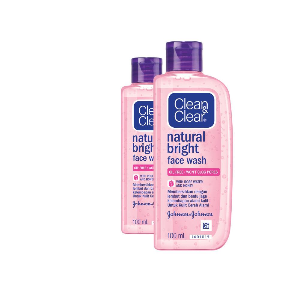 Jual Clean & Clear Natural Bright Face Wash 2x100mL | Shopee Indonesia
