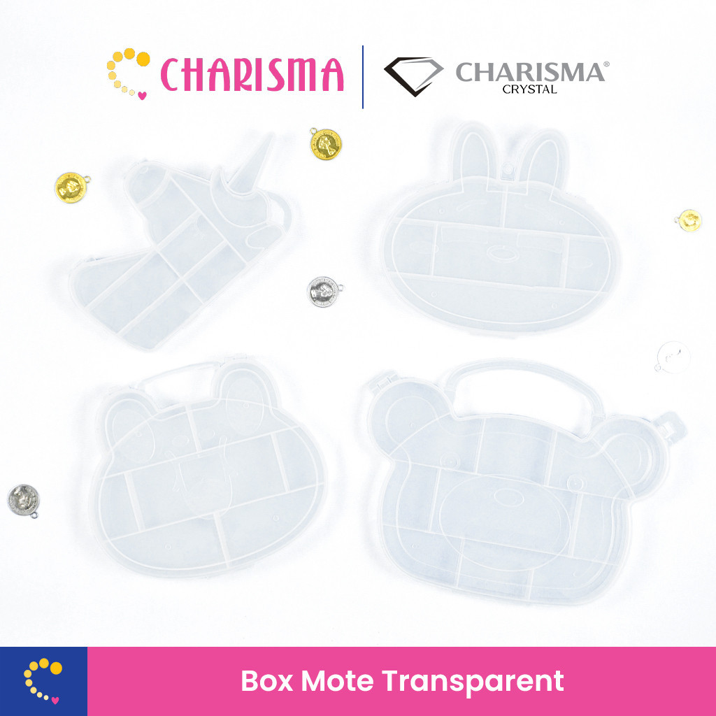 Jual Charisma Storage Box Transparan Motif Hewan - Penyimpanan Manik ...