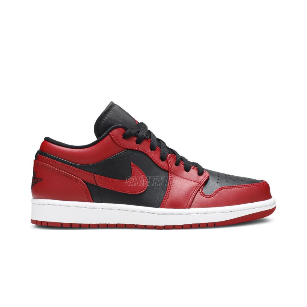 Jual sneakers air jordan 1 low reverse bred black gym red authentic ...
