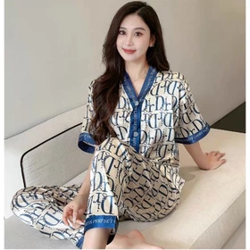 Baju Tidur Piyama Baju Tidur Wanita Dewasa Baju Piyama Wanita Dewasa Import Full Kancing Motif