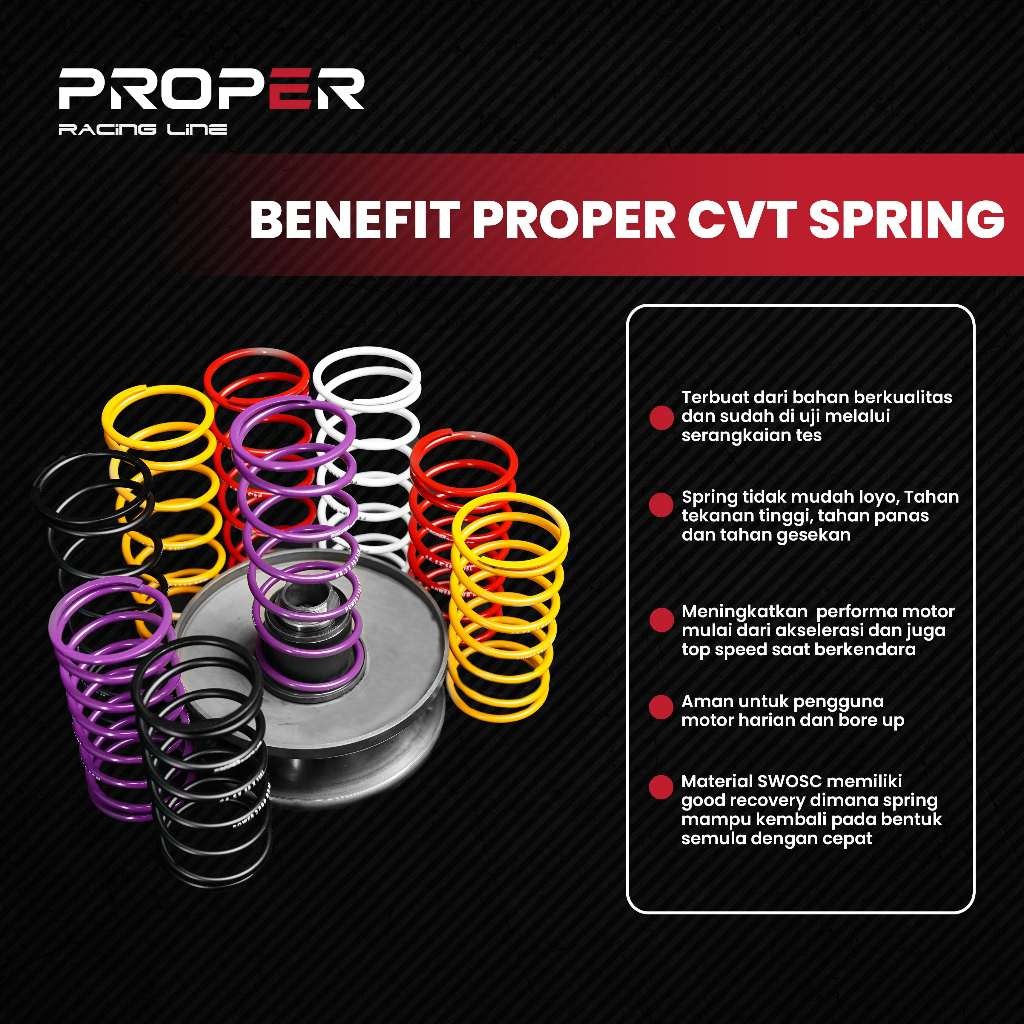 Jual PROPER RACING LINE PER CVT VARIO ADV PCX 1000 RPM 1200 RPM 1500 ...