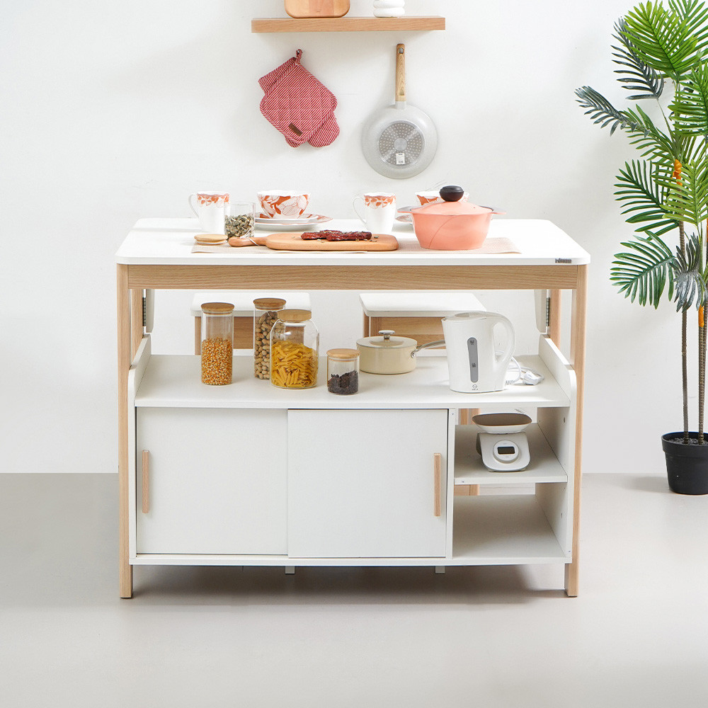 Jual Informa Peter Set Meja Dapur Dengan 2 Bangku - Putih Kitchen ...