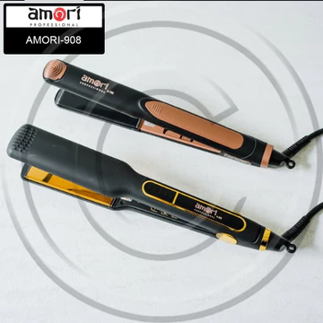AMORI 908 Catokan Rambut Plat Lebar (Wide Plate) Dengan Nano Titanium Ceramic MCH Heater CO