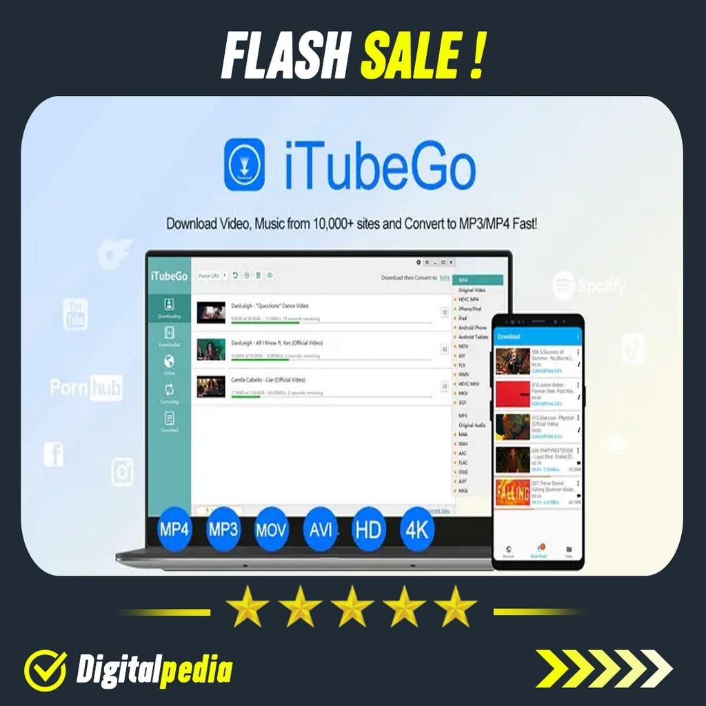 Jual Aplikasi iTubeGo Youtube Downloader iTube Go Lifetime Full Version