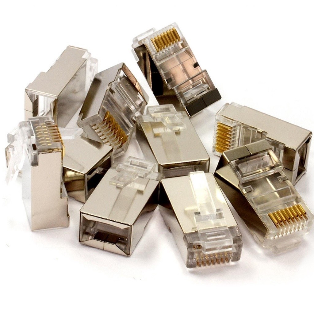Jual ( Store8 BISA COD ) Kepala LAN RJ45 Cat6 Shielded 1 PCS | Shopee ...