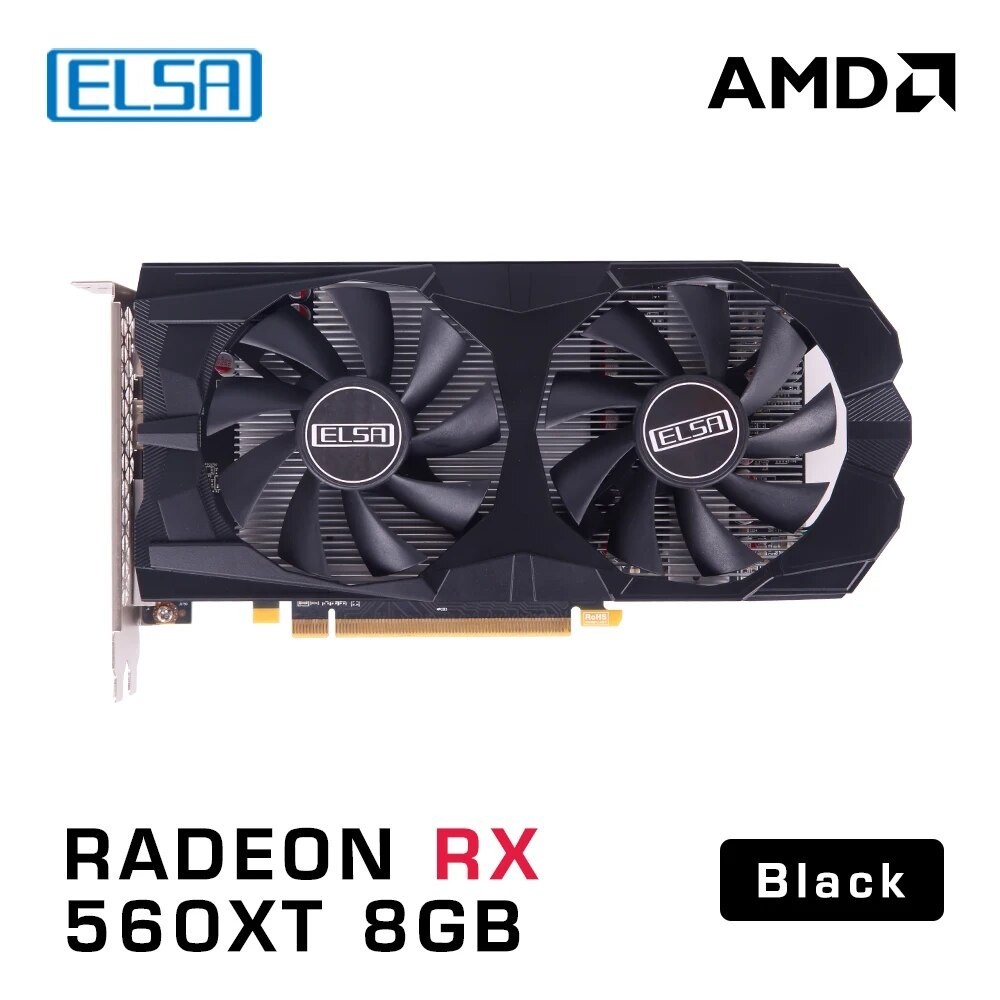 Jual ELSA RX560XT 8GB 256Bit Graphics Cards For RX 560 Series Cards ...