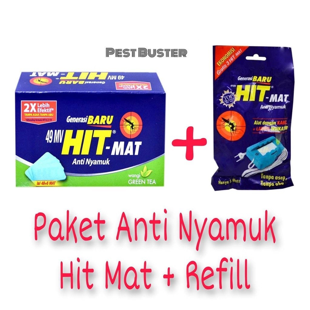 Jual Paket Hit Mat Alat Ekonomis + Hit Mat Reffil 18S Anti Nyamuk ...
