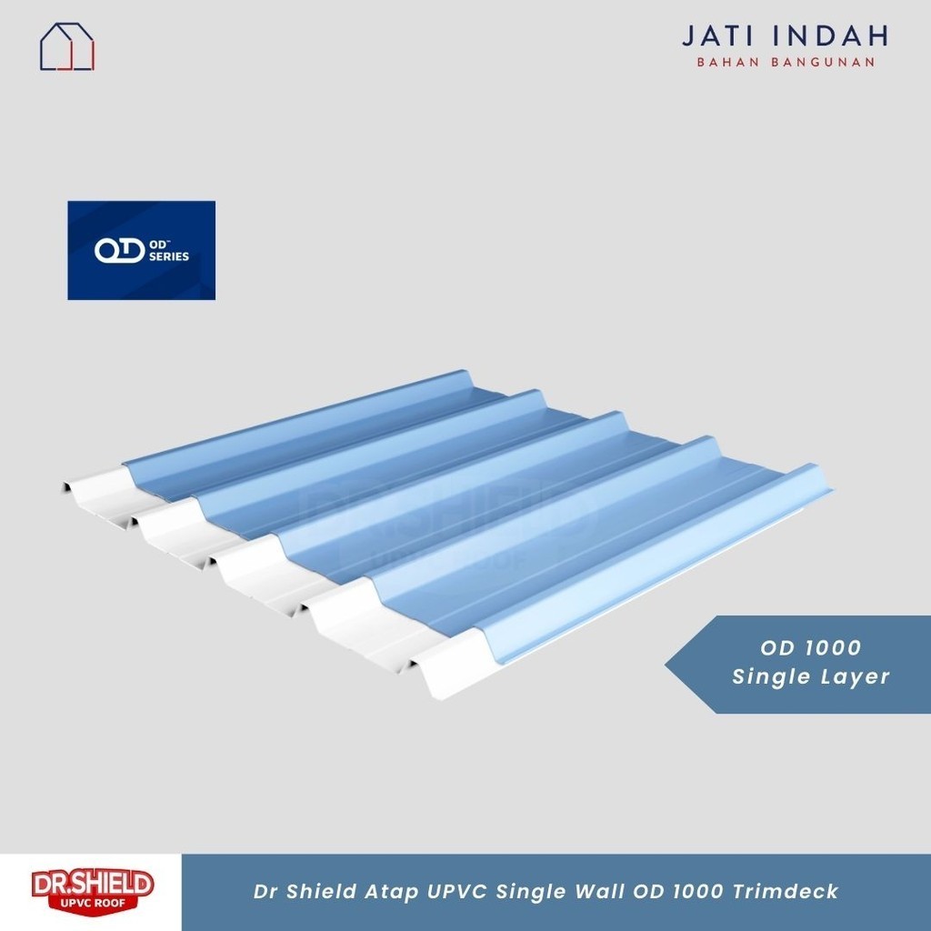 Jual Atap UPVC Dr. Shield OD Single Wall 1000 Trimdeck Tebal 1.2 mm ...