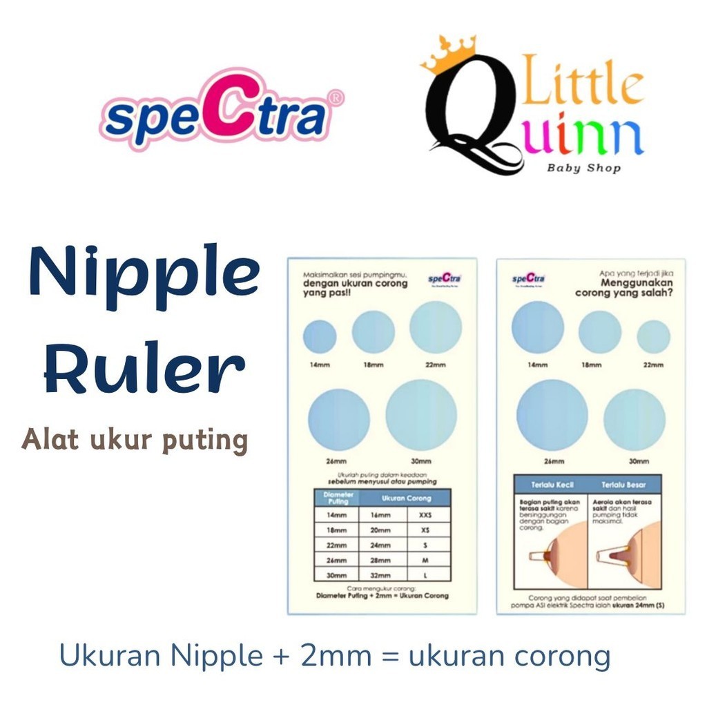 Jual Spectra Nipple Ruler / Penggaris Ukur diameter puting | Shopee ...