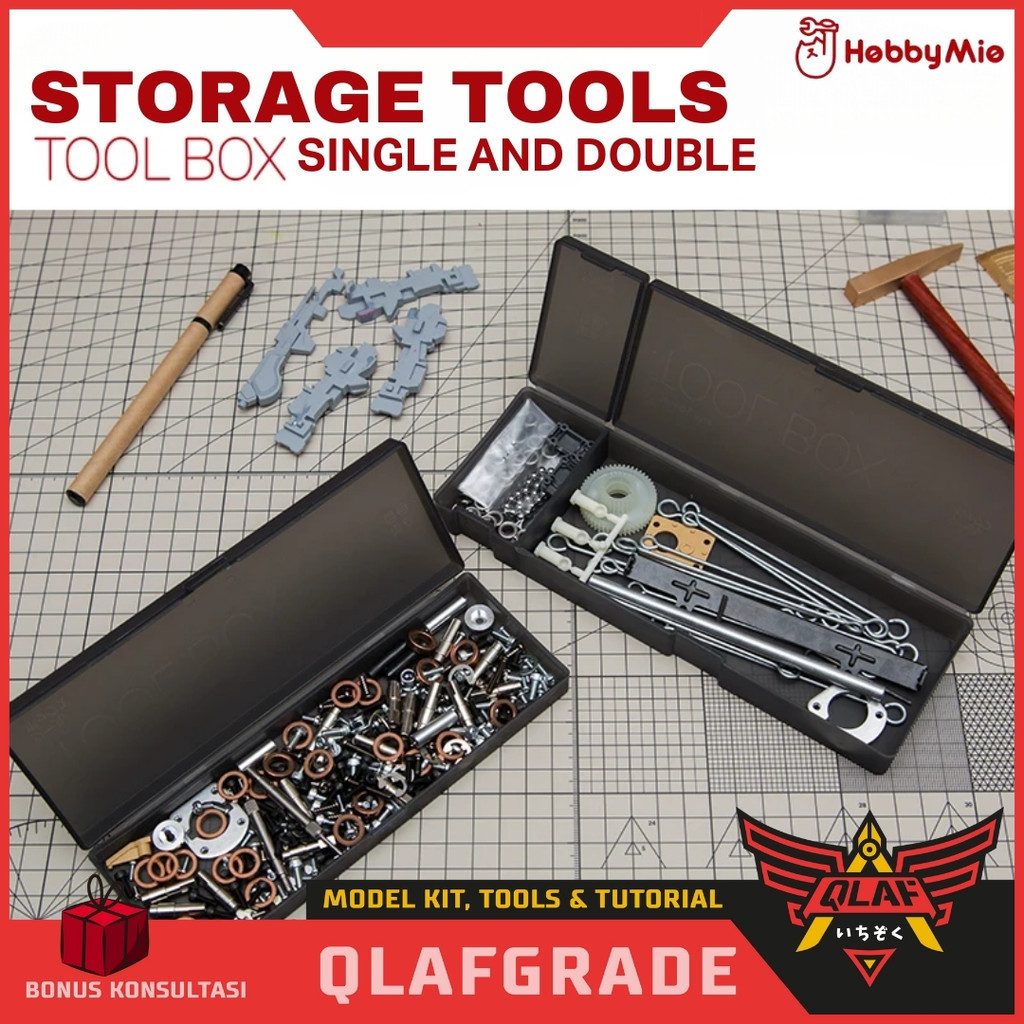 Jual Tool Box Single Grid Hobby mio - kotak penyimpanan alat rakit ...