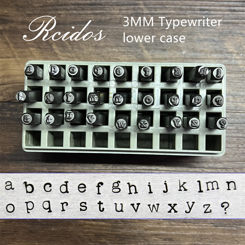 Jual RCIDOS 3MM Typewriter Letter Metal Stamp Set,DIY Jewelry Steel ...