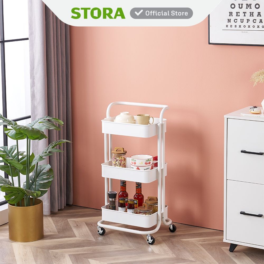 Jual Stora Handy Rak Troli Tempat Penyimpanan Multifungsi Dengan Roda ...