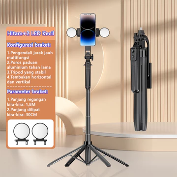 Trimic 180CM Tongsis Tripod Selfie Stick 4 Kaki Tripod Aluminium Tongsis Bluetooth Remote