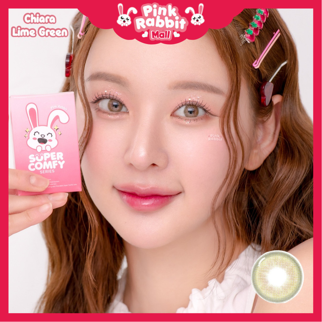 Jual Pink Rabbit Softlens Minus Chiara Lime Green Super Comfy Normal ...