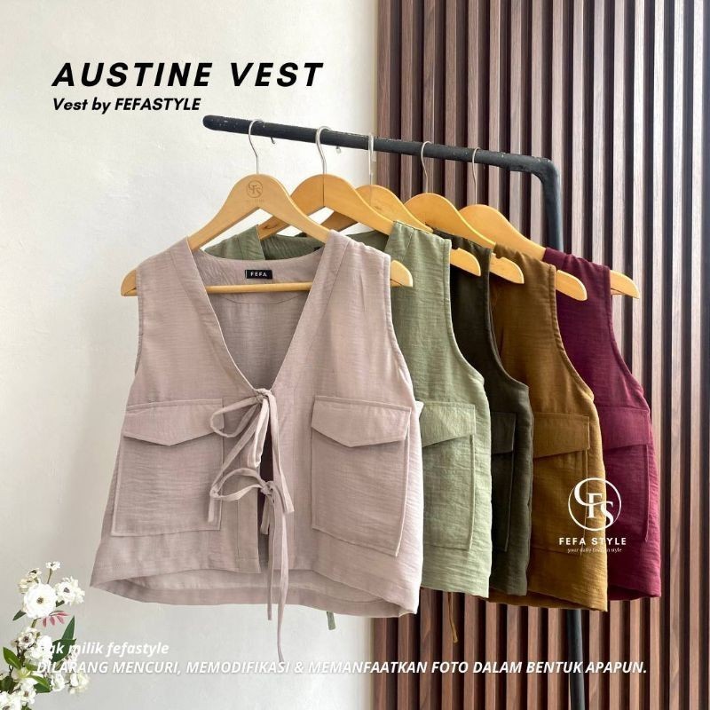 Jual ROMPI TERBARU / ROMPI LINEN WANITA / Austine Vest By Fefa | Shopee ...