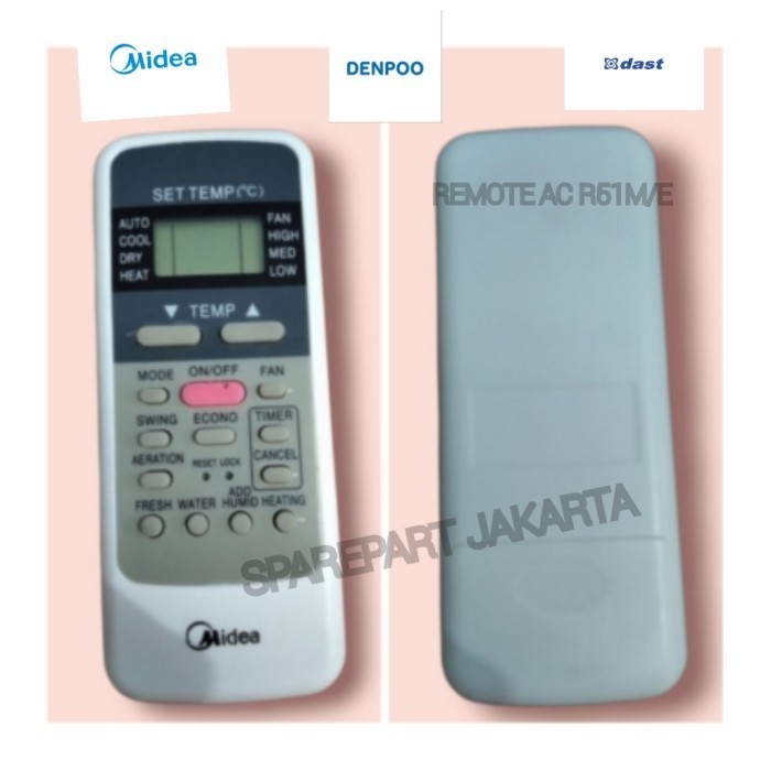 Jual REMOTE AC MIDEA ( REM-MID1) | Shopee Indonesia