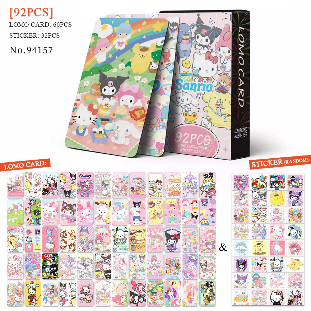 Jual 92PC LOMO CARD PHOTOCARD PC SANRIO FAMILY CINNAMOROL KUROMI MELODY ...