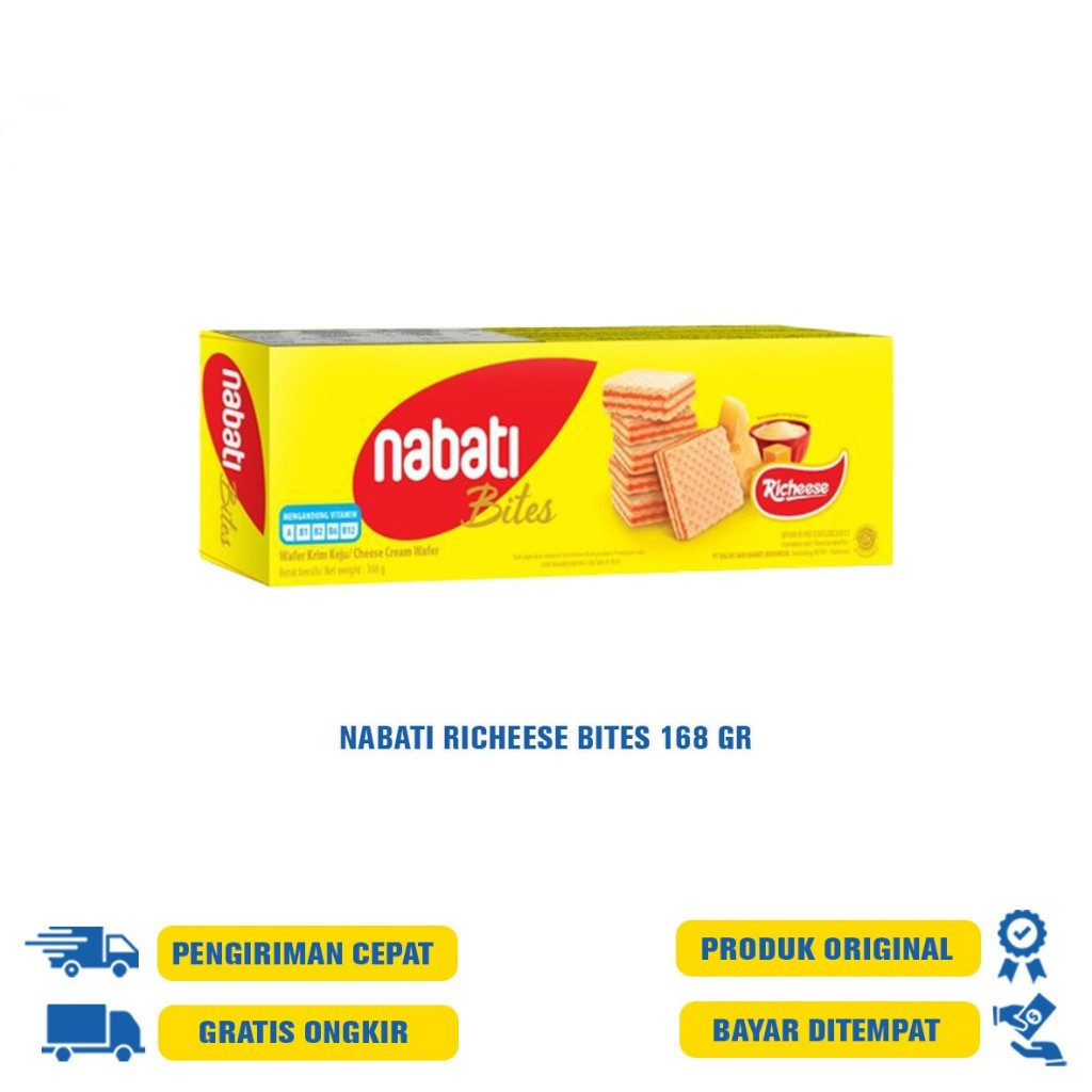 Jual NABATI WAFER RICHEESE/RICHOCO/WHITE/KOREAN GOGUMA/PINK LAVA/168 GR ...