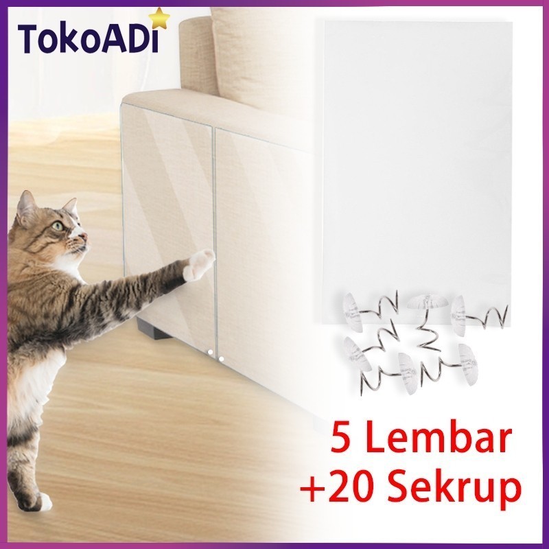 Jual 5 Lembar Stiker Pelindung Sofa Perabot Dari Cakar Kucing Garuk