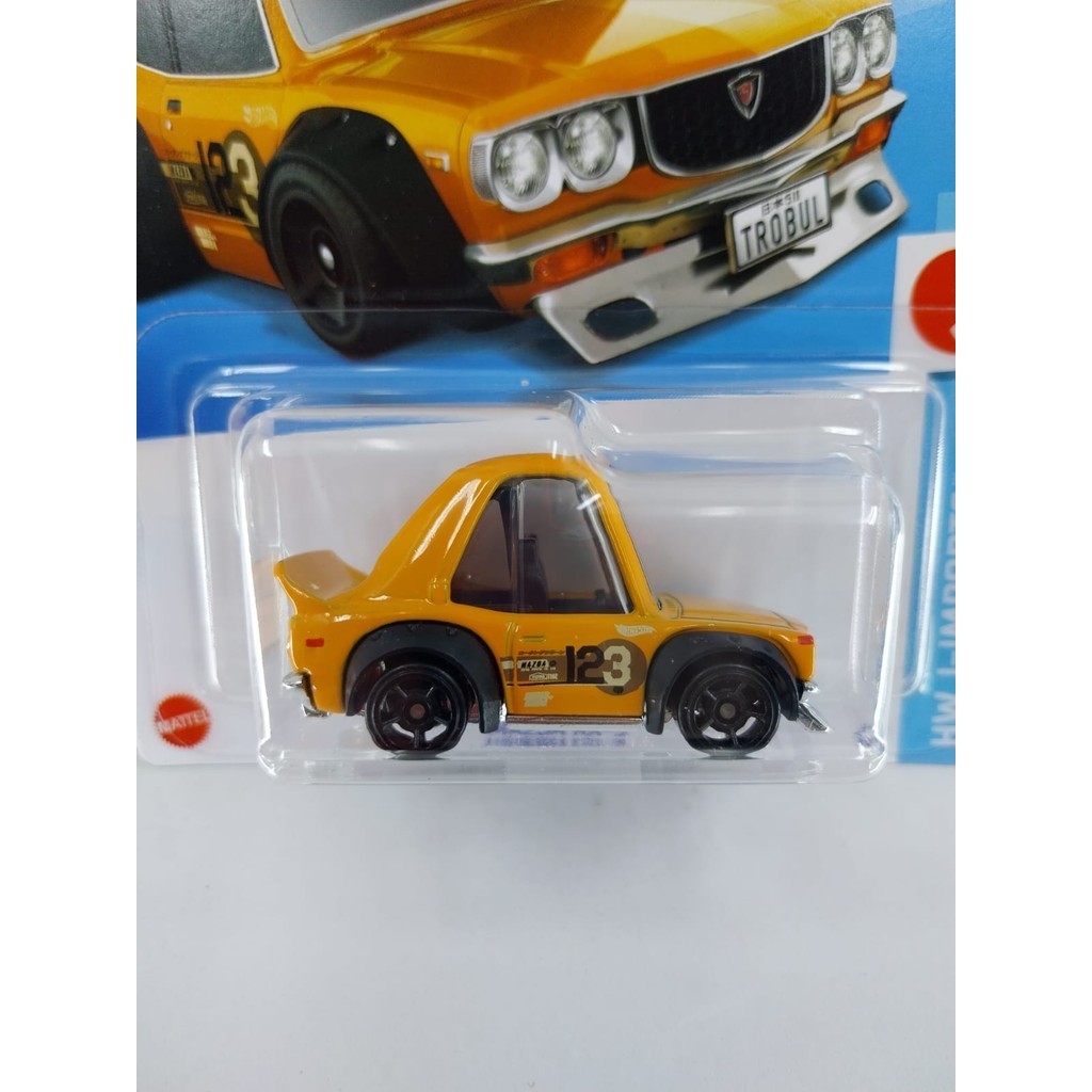 Jual Hot Wheels Mazda RX3 Tooned Mad Mike Trobul Kuning Orange Hot Item ...