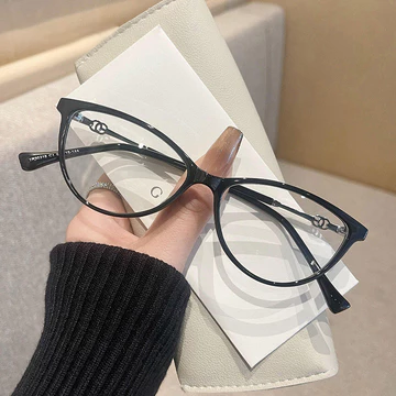 Viendo Kacamata Photocromic Minus Wanita Cat Eye Frame Anti Blueray Bluecromic Kaca Mata Optik