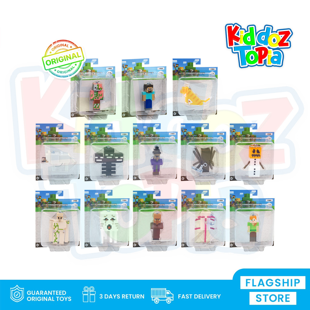 Jual MINECRAFT Figures Keychains Assorted MC8010 GLC | Shopee Indonesia