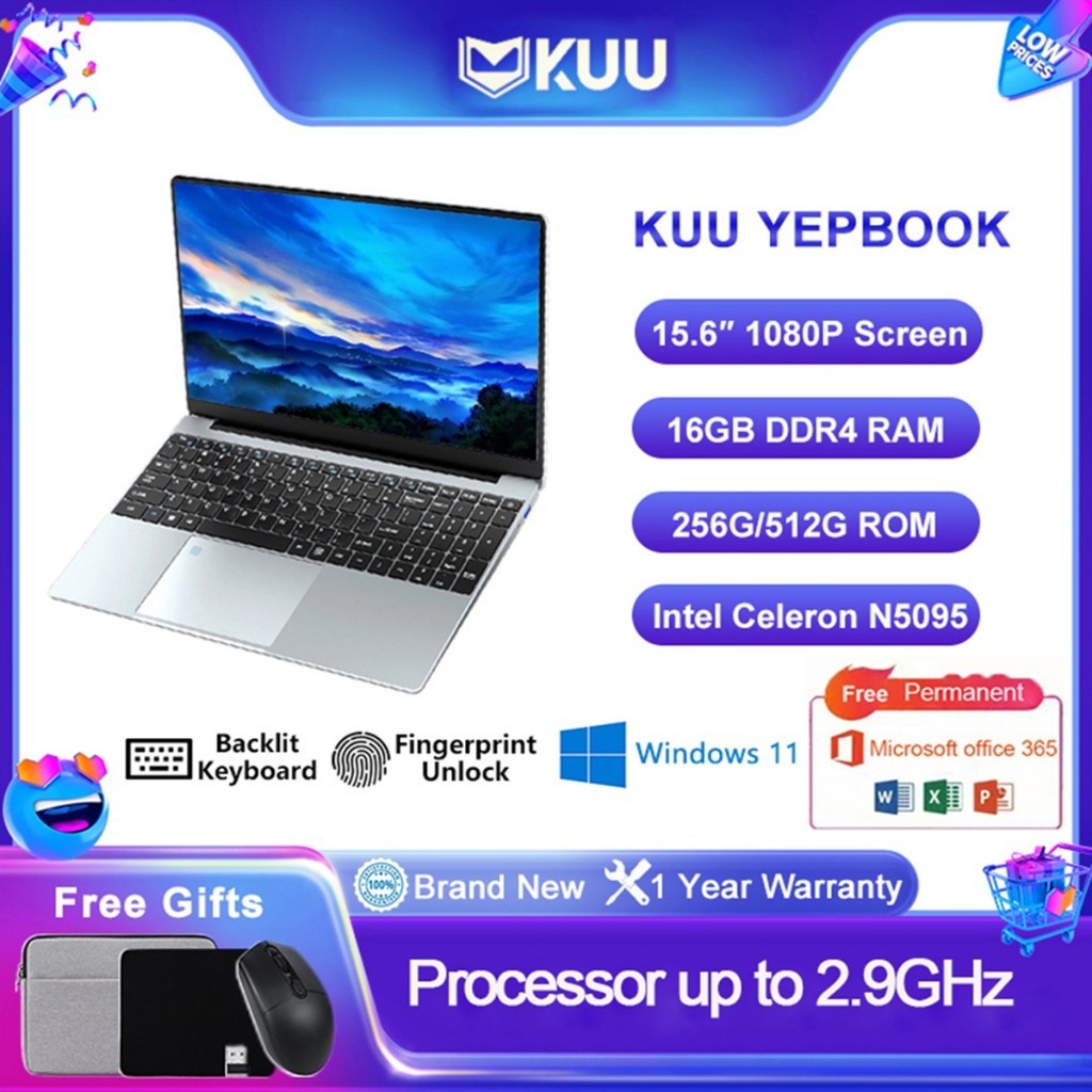 Jual Promo Laptop Baru Murah Kuu Yepbook Gb Ram Gb Ssd Quad Core Intel Th Gen Up To