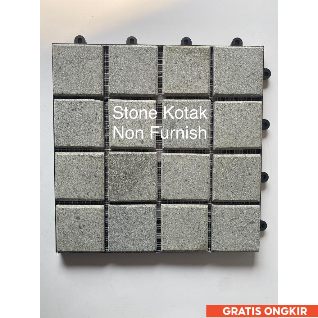 Jual Lantai Batu Alam Andesit Motif Kotak / Decking Tile Stone | Shopee ...