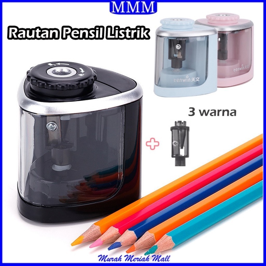 Jual MMM Rautan Pensil Listrik Otomatis Manual Baterai Rautan Pensil ...