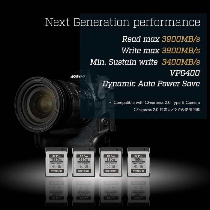 【新品未開封】CFexpress TypeB 165GB Nextorage Nextorage 世界最速[1] CFexpress™ Type B メモリーカード NX