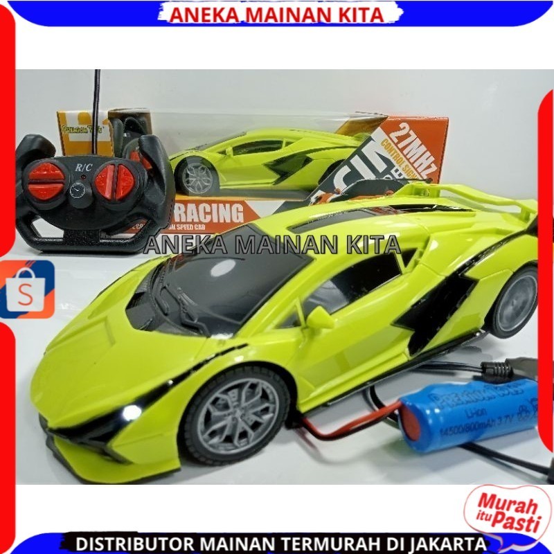 Jual Mainan Anak Mobil Remote Control Rc Speed Racing Sport Lampu dan ...