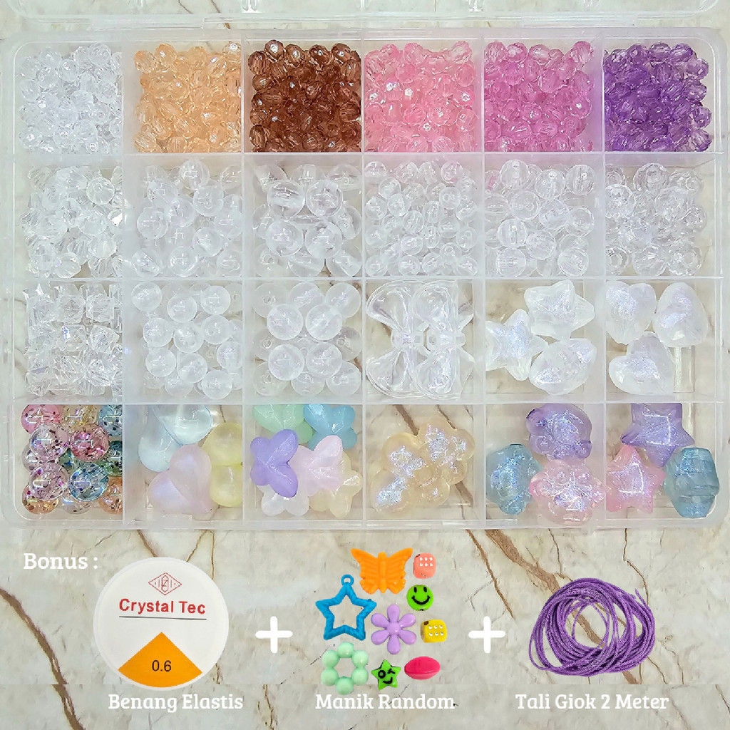 Jual DIY Manik Manik Set Aesthetic - 1 Set DIY Manik Manik - Manik ...