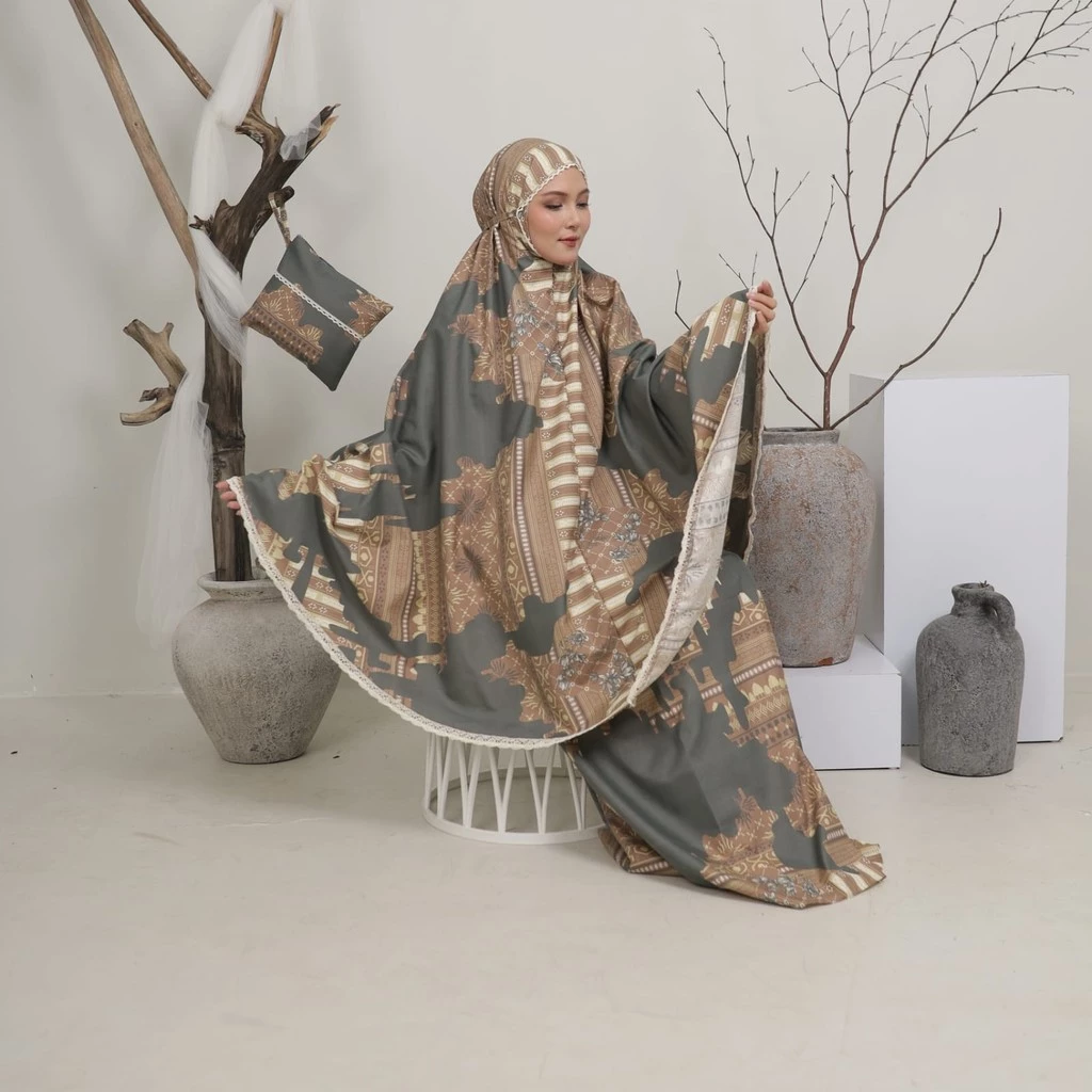 Mukena Dewasa Katun Micro Motif Batik | AutoStock