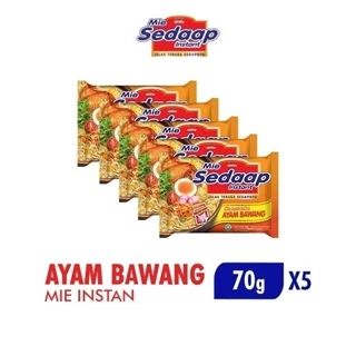 Sedaap Mie Instan Ayam Bawang Bag 71 gr x5