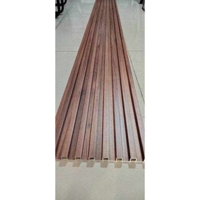 Jual Baffle / Wall Panel PVC Shunda SBW 1624-1 Walnut | Shopee Indonesia