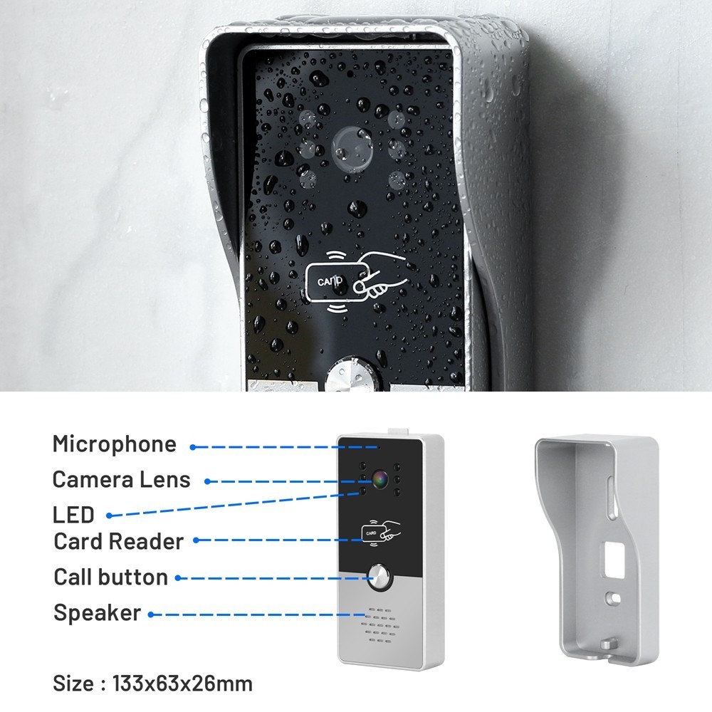 Jual Indomita Wired Video Intercom System,Outdoor Door Phone Street ...
