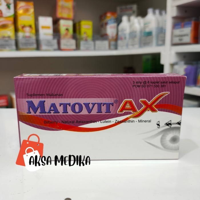 Jual Matovit AX Strip Isi 6 Kaplet Obat Original Soho -ORIGINALE ...