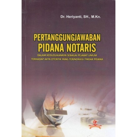 Jual Agent Pdf Pertanggungjawaban Pidana Notaris Dalam Kedudukannya ...