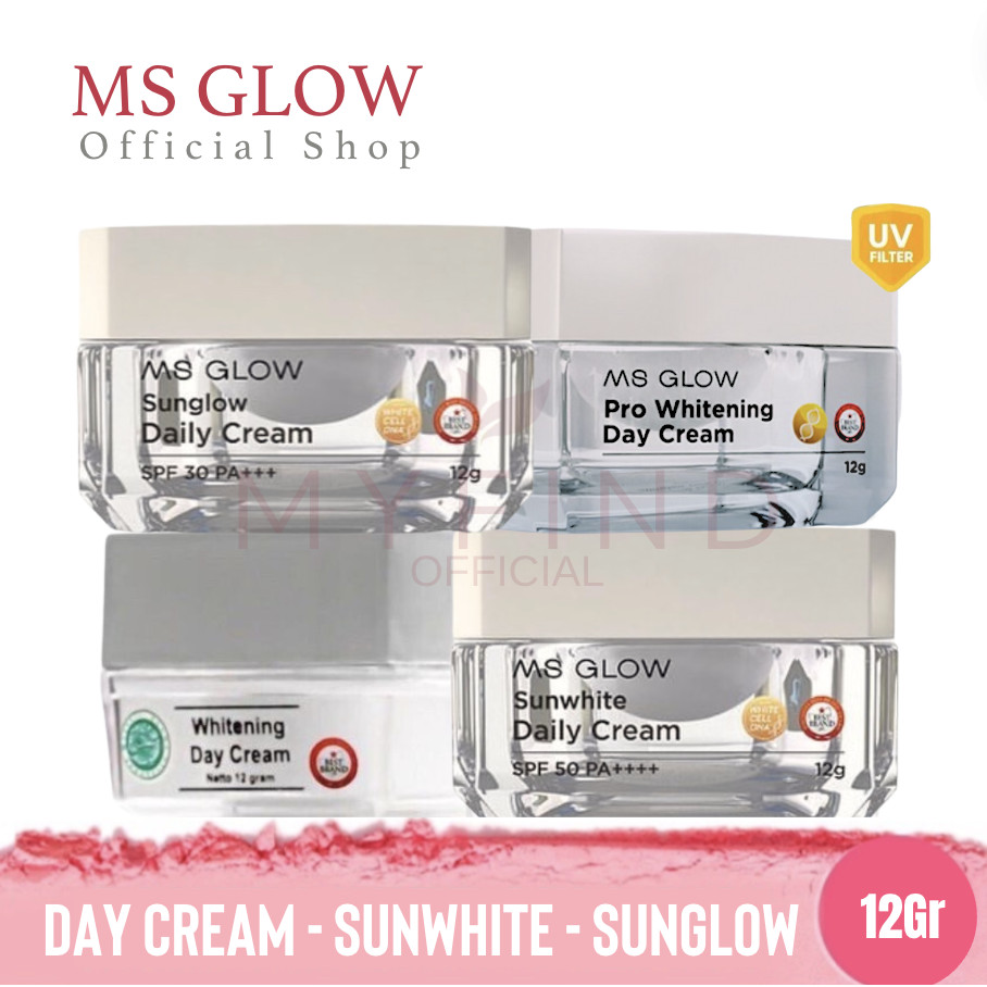 Jual Day Cream Ms Glow Sunglow Sunwhite Shopee Indonesia