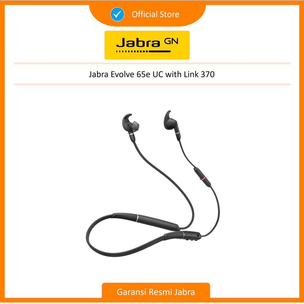 Jabra Evolve 65e UC with Link 370 (6599-629-109)