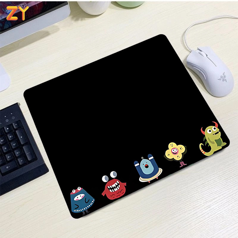 Jual Mousepad Gaming Deskmat Keyboard Pad Anti Slip Mini Black Cartoon ...