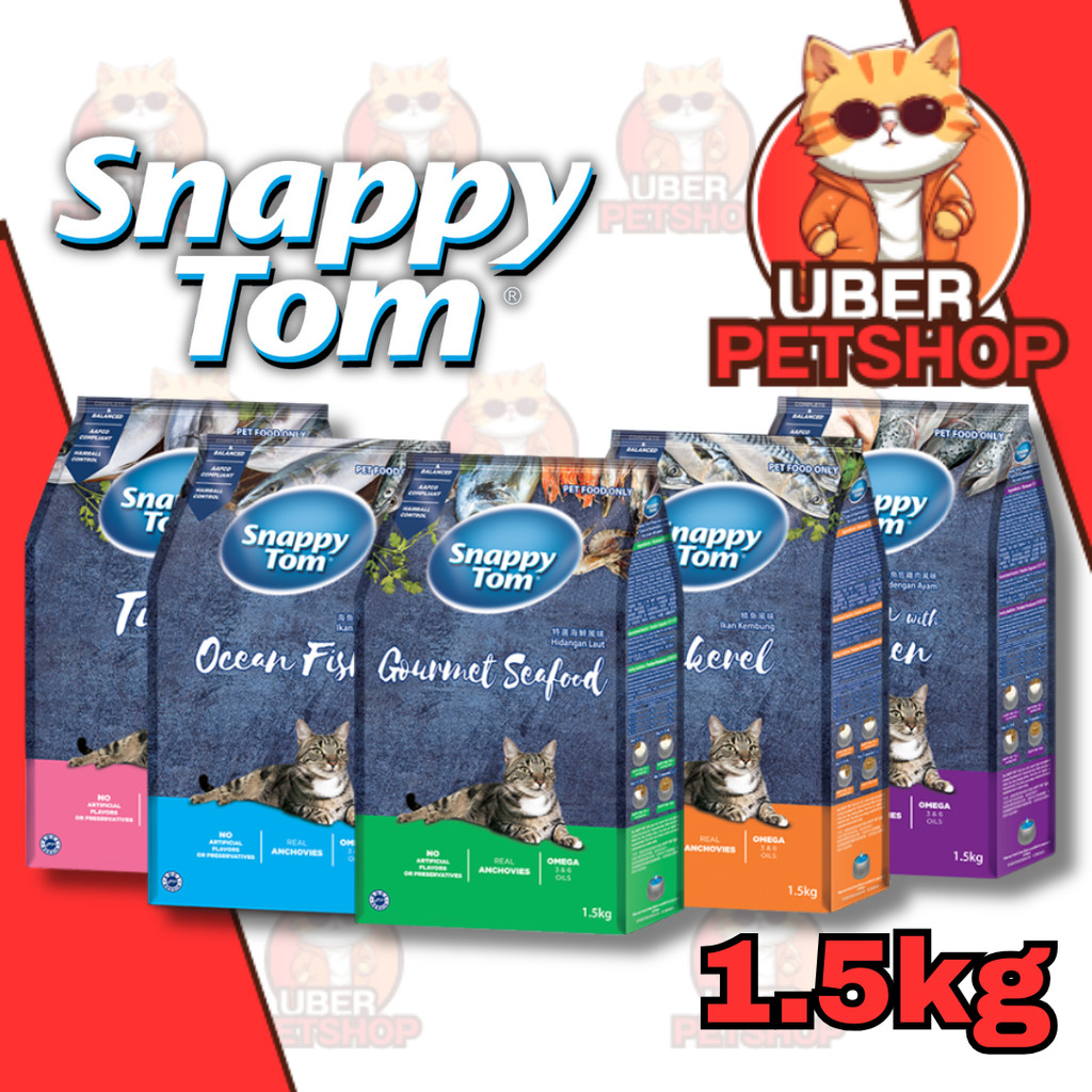 Jual Snappy Tom 1,5kg all varian snappy tom pet food dry catfood ...